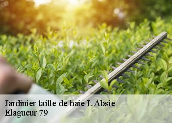 Jardinier taille de haie  l-absie-79240 Elagueur 79